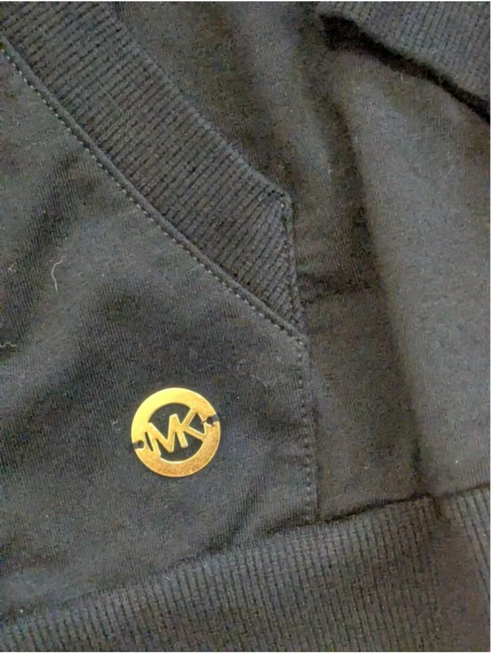 Michael Kors Black Hoodie Large Gold Accents